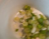 A picture of step 3 of Fiber Soup with Meatball pieces of eight.