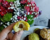 عکس مرحله 1 از دستور شیرینی توپی مغزدار 🍘 (با زرده پخته،بدون همزن)