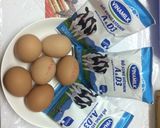 Hình bước làm 1 của món Bánh flan trứng sữa