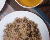 A picture of step 8 of Pilau and pumpkin soup.