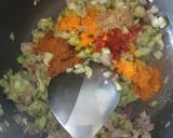 A picture of step 2 of Cluster beans- Ridge gourd Masala.