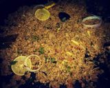 A picture of step 4 of Smoky Tawa Qeema😋💛.