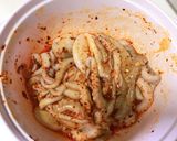 Hình bước làm 1 của món Bạch tuộc nướng sate bằng nồi chiên không dầu