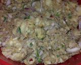 A picture of step 4 of Allu samosa.