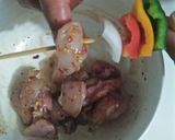 A picture of step 5 of Chicken Shaslik stick.