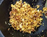A picture of step 3 of Cheera Thoran (Spinach bhaji).