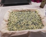 A picture of step 10 of Spanakopita (Greek Spinach and Cheese Pie).