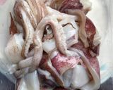 Hình bước làm 1 của món Mực xào chua ngọt