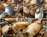 Foto del paso 11 de la receta: Calamares rellenos de habitas y setas con jamón serrano