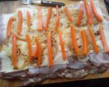 Foto del paso 3 de la receta: Pollo relleno al horno en papel aluminio