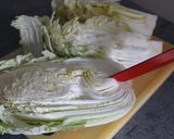 A picture of step 1 of Kimchi (vegan).