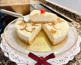 A picture of step 17 of Rice Pudding Cake.