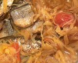 A picture of step 3 of Braised Mackerel with Young Jackfruit Fibers.
