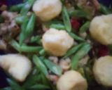 Gambar langkah 7 resipi Tumis Kacang Buncis Bersama Tauhu Telur.