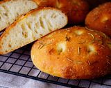 A picture of step 1 of Homemade Rosemary Focaccia Bread.