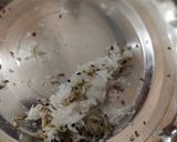 A picture of step 2 of Mooli paratha.