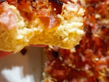 Torta salada de avena y harina.
