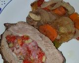 Foto del paso 8 de la receta: Colita de cuadril rellena sobre vegetales