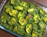 A picture of step 13 of Palak Paneer.