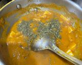 A picture of step 4 of Palak paneer.