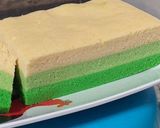 Foto langkah ke 5 dari resep Bolu lapis kukus pandan.