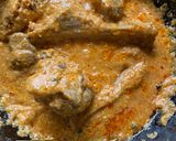 A picture of step 8 of Nalli Qorma.