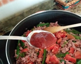 Foto del paso 3 de la receta: Carne picada con verduras y un poco de arroz hervido
