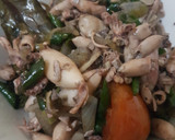 Foto langkah ke 3 dari resep Cumi asin cabe ijo simple.