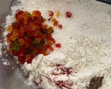 A picture of step 4 of Badam ne Chokhana lotna phiniya ladoo(Almond and rice flour whipped ladoo).