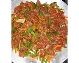 Foto del paso 3 de la receta: Crujientes rellenos de carne y pimentones