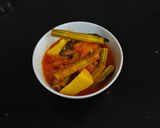 A picture of step 5 of Drumstick Potato Curry Sindhi Style.