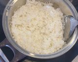 A picture of step 5 of Basmati Rice with Curry Chicken.