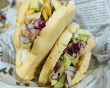 Foto del paso 4 de la receta: Arepa de aguacate y ventresca de atún