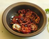 A picture of step 4 of Aromatic, spicy, hot, Protein rich noodles cooked in Indo American Chinese style.