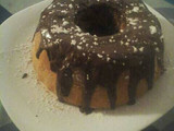 Torta con baño de chocolate