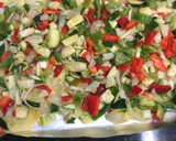 Foto del paso 1 de la receta: 119. Pescado con cama de verduras y salsa de mostaza (principal pescado)