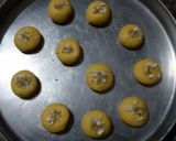 A picture of step 5 of Besan Nankhatai.