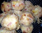 A picture of step 3 of Yam balls.