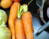 A picture of step 1 of Carrot halwa.