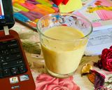 A picture of step 2 of Mango Peach and Mint Shake.
