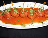 Foto del paso 7 de la receta: Albóndigas de vacuno con salsa de tomate y hierbas frescas