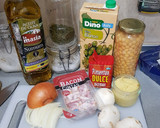 Foto del paso 1 de la receta: Garbanzos con cebolla y bacon, muy fácil