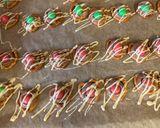 A picture of step 4 of Rolo and Pretzels Christmas treats.