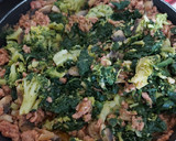 Foto del paso 2 de la receta: Pimientos al horno rellenos de carne, champiñones y verduras