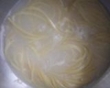 A picture of step 2 of Beetroot and Spinach Spaghetti Pasta.