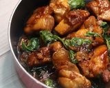 A picture of step 8 of Taiwanese Three Cup Chicken.