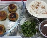 A picture of step 2 of Potato Dahi Bhalla.