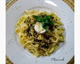 Foto del paso 12 de la receta: Nidos Tagliatella con salsa pesto, queso de cabra y miel