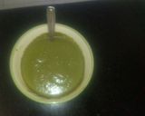 A picture of step 4 of Green Chicken curry.