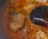 A picture of step 4 of Chilli Chicken with tomato 😋.